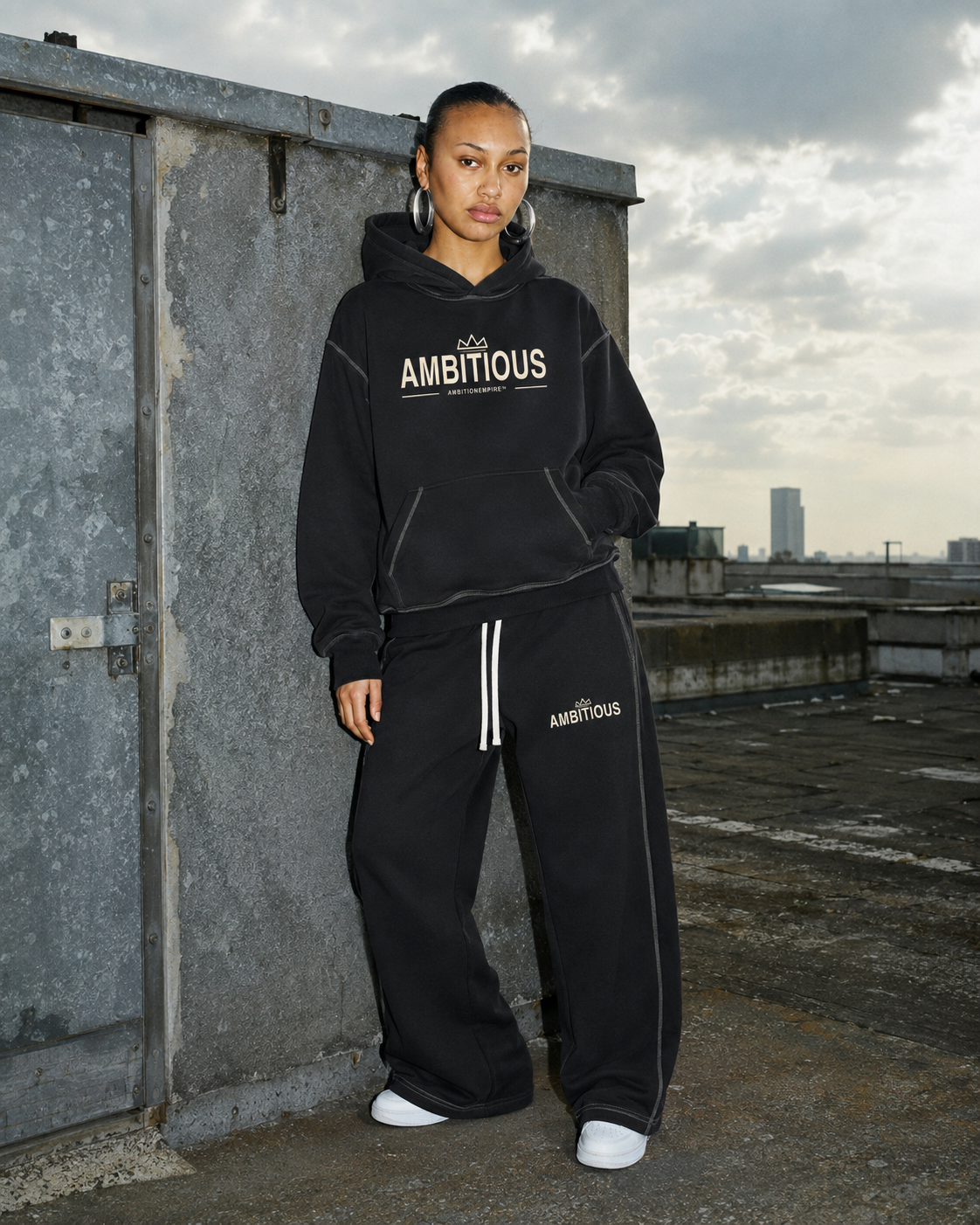 AMBITIOUS™ Oversized Streetwear Hoodie