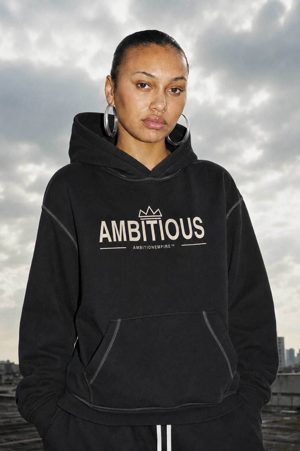 AMBITIOUS™ Oversized Streetwear Hoodie