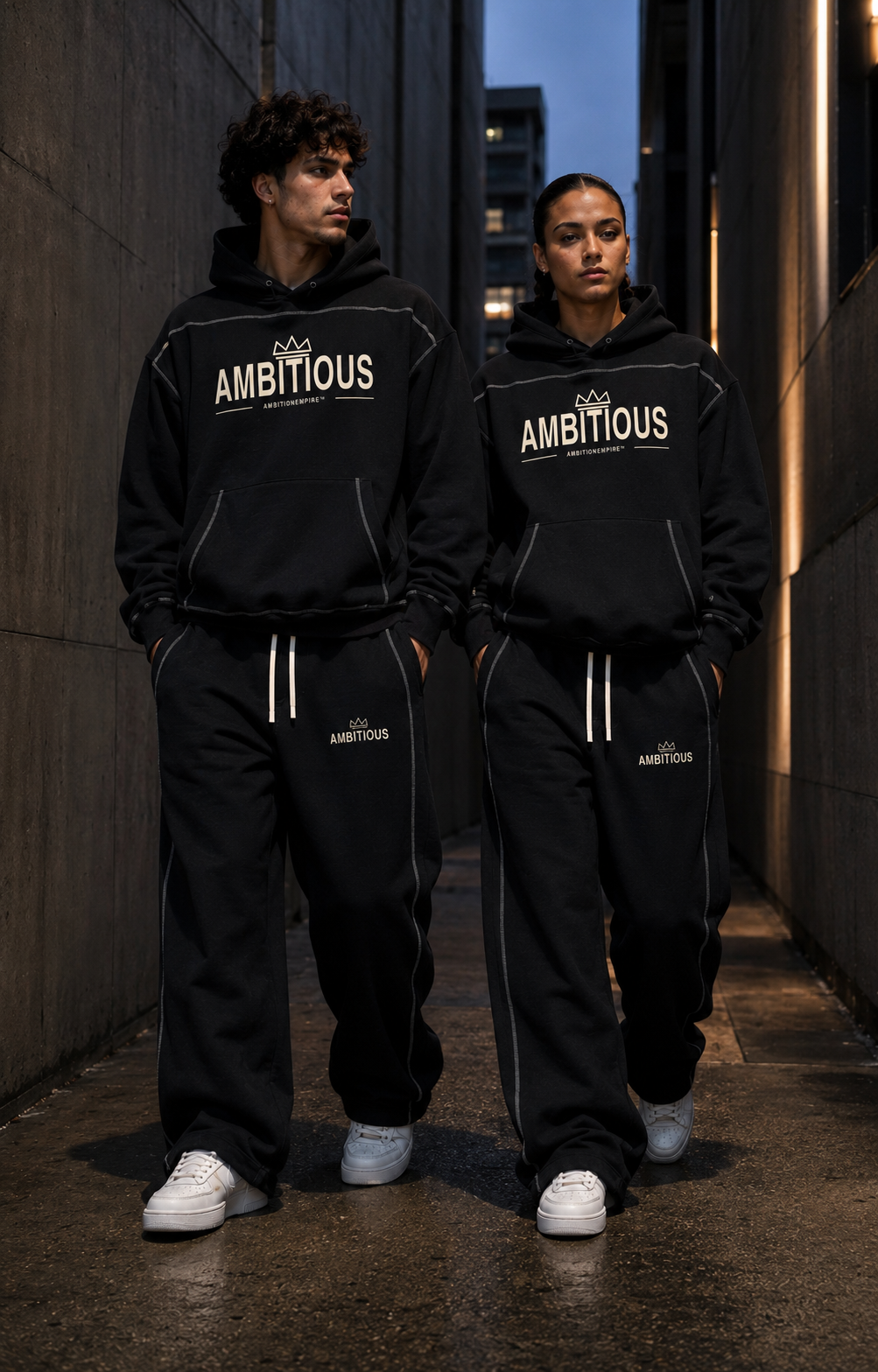 AMBITIOUS™ Oversized Streetwear Hoodie
