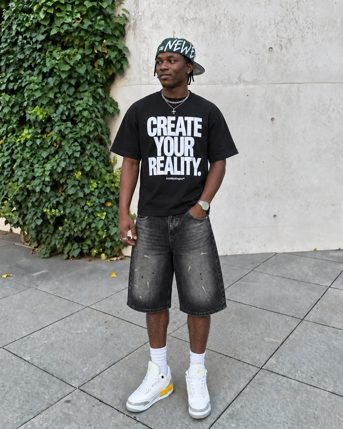 VINTAGE WASH | Baggy Denim Jorts