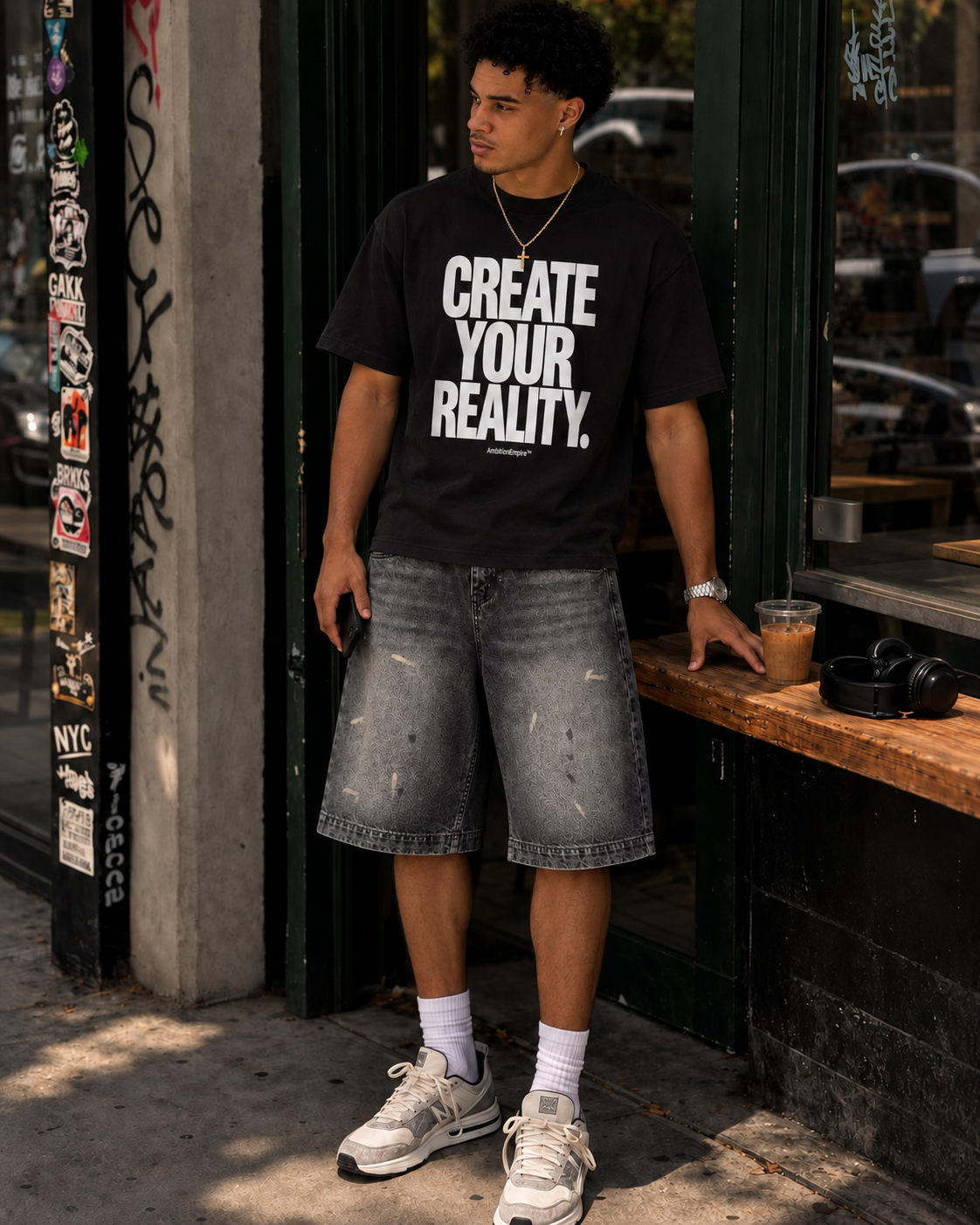 VINTAGE WASH | Baggy Denim Jorts