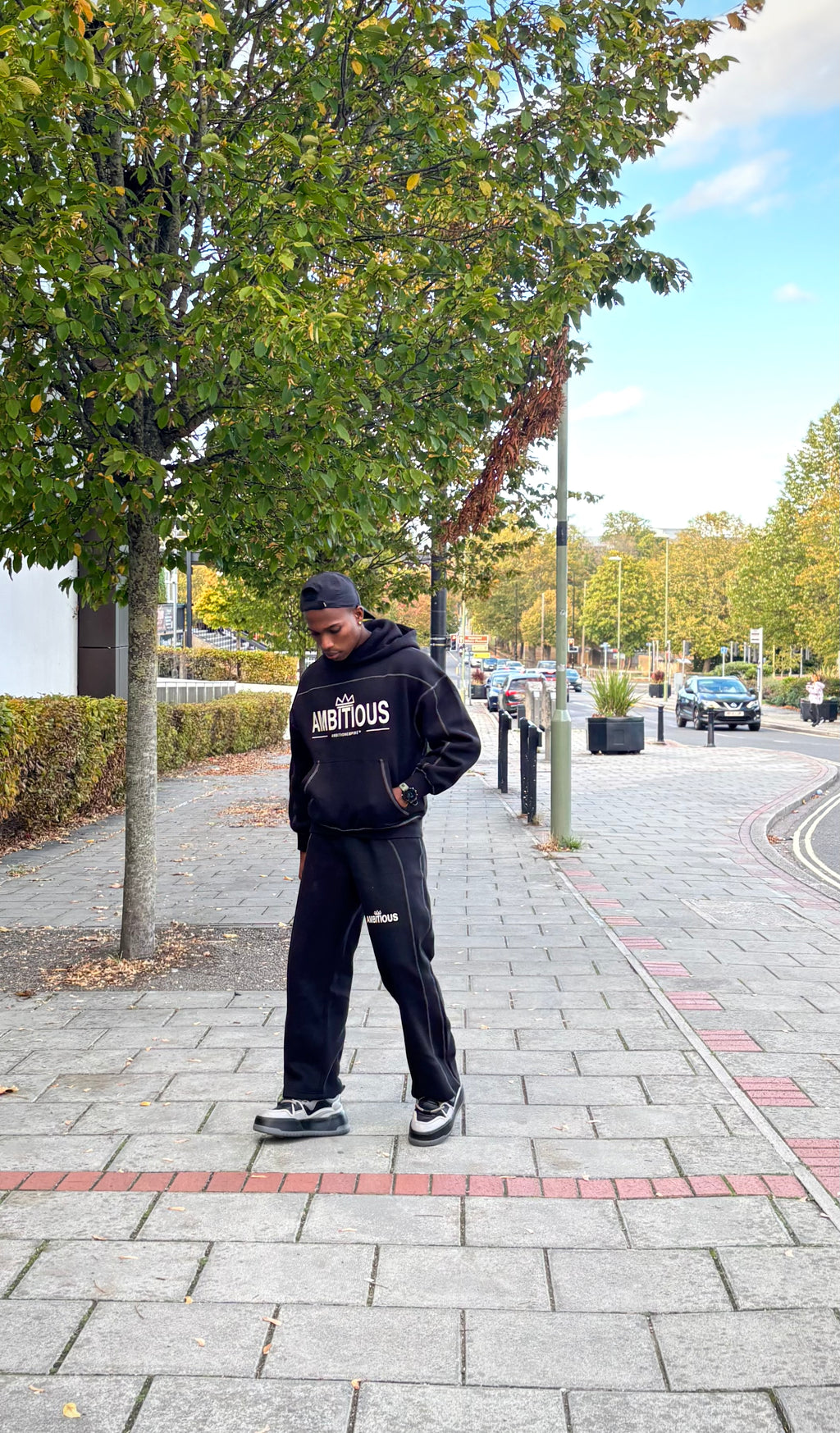 AMBITIOUS™ Oversized Hoodie & Wide-Leg Joggers Set