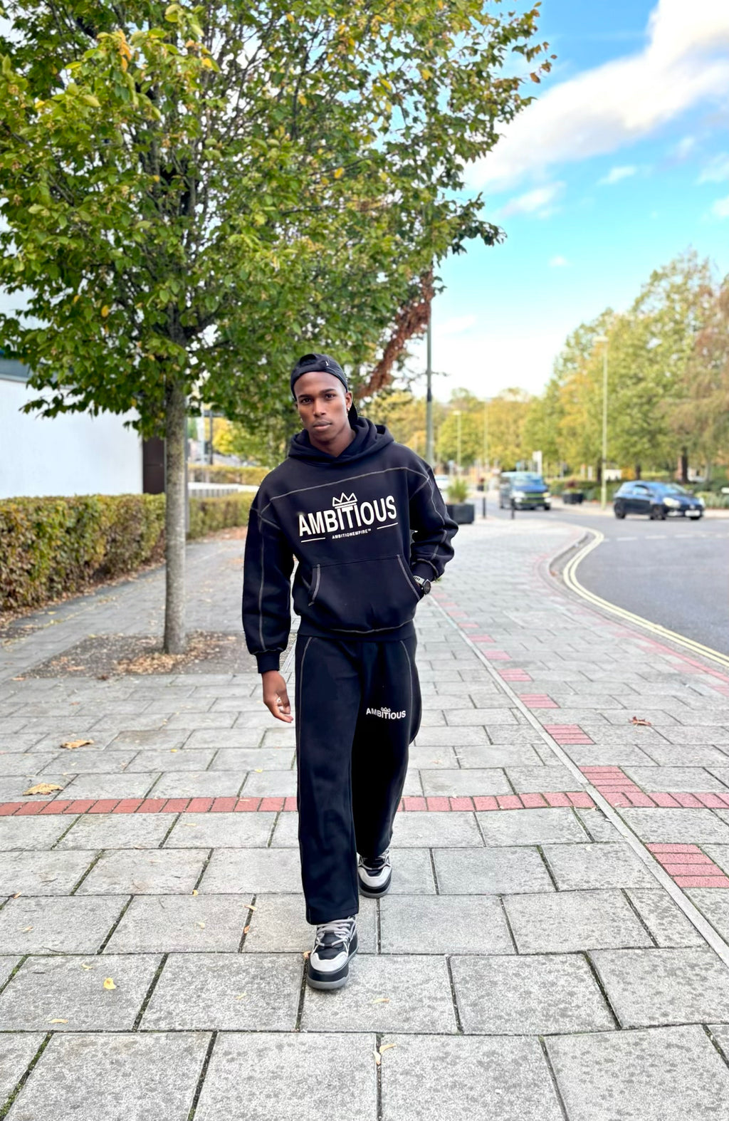 AMBITIOUS™ Oversized Hoodie & Wide-Leg Joggers Set