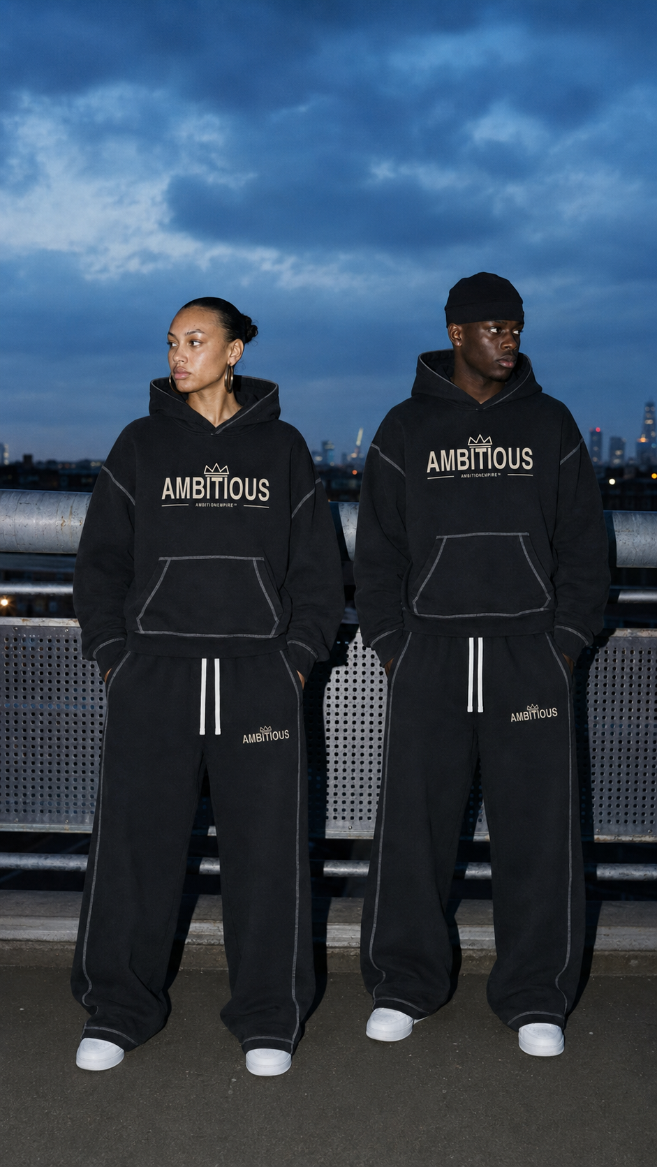 AMBITIOUS™ Oversized Streetwear Hoodie
