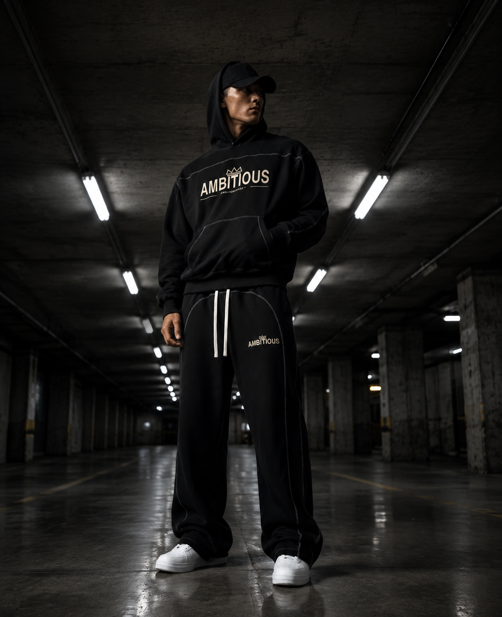 AMBITIOUS™ Oversized Streetwear Hoodie