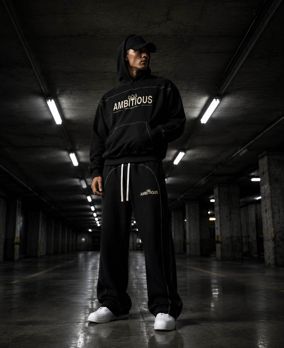 AMBITIOUS™ Oversized Streetwear Hoodie
